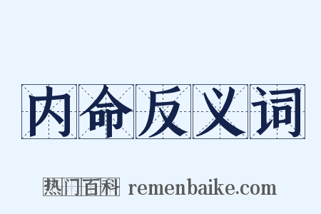 内命反义词是什么意思的图片